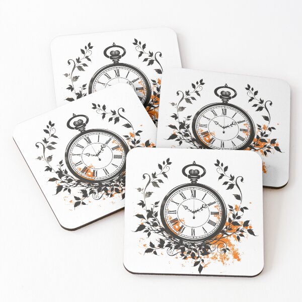 Item preview, Vintage Clock with Floral Ornaments designed and sold by palmyst.