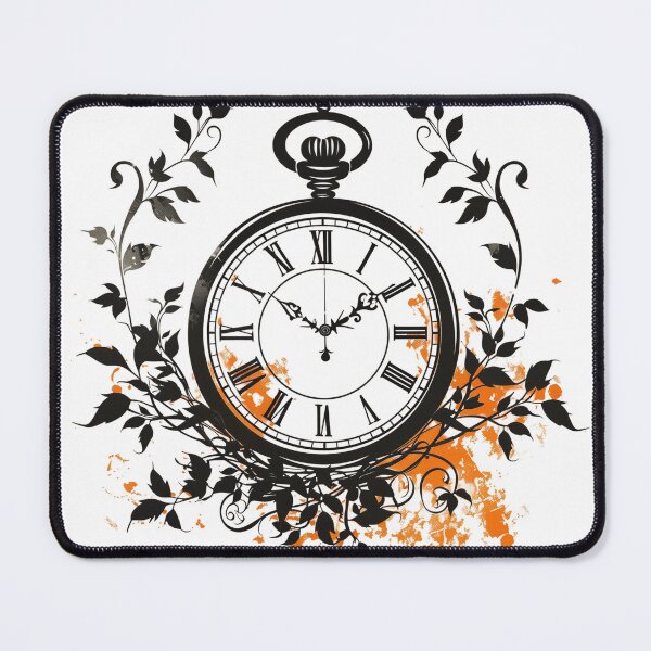Item preview, Vintage Clock with Floral Ornaments designed and sold by palmyst.