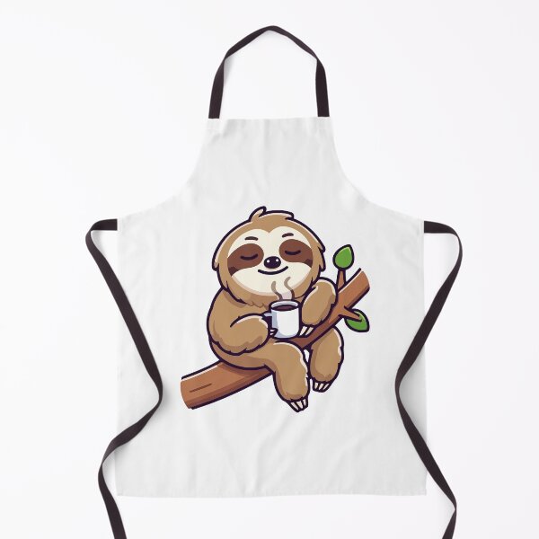 Item preview, Relaxed Sloth with Coffee - Cozy Sloth Morning designed and sold by Akioos.