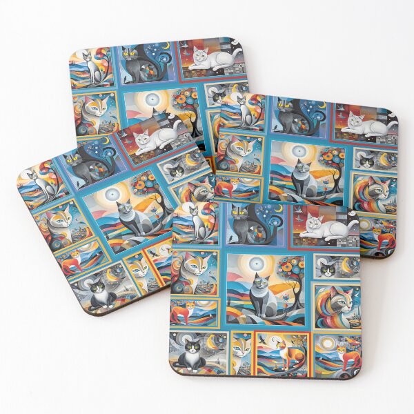Item preview, All Kinds of Cats in Abstract, For Cats lovers. designed and sold by Nira Dabush.