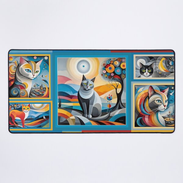 Artikelvorschau, Alle Arten von Katzen in abstrakter Form, für Katzenliebhaber. entworfen und verkauft von Nira Dabush.