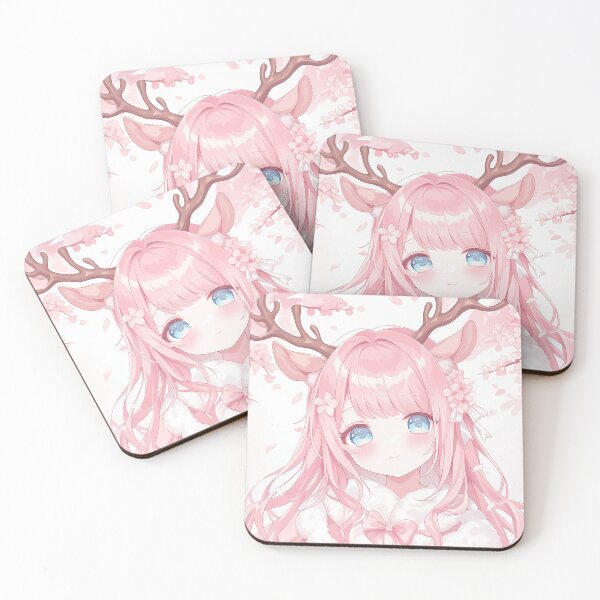 Item preview, a cute deer girl with pink hair designed and sold by Kawai Anime Shop.
