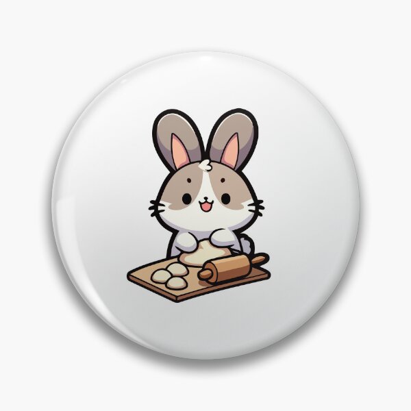 Item preview, Baking Bunny - Adorable Rabbit Making Cookies designed and sold by Akioos.
