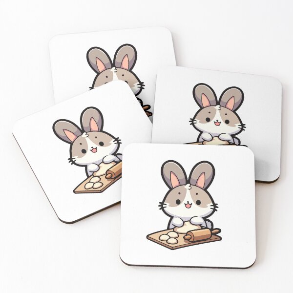 Item preview, Baking Bunny - Adorable Rabbit Making Cookies designed and sold by Akioos.