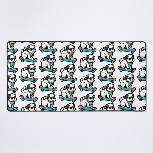 Item preview, Skateboarding Dog in Sunglasses - Cool Canine Skater designed and sold by Akioos.