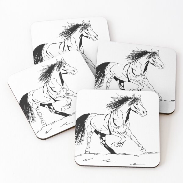 Item preview, Equine in Motion: A Running Horse Sketch designed and sold by omryjs.