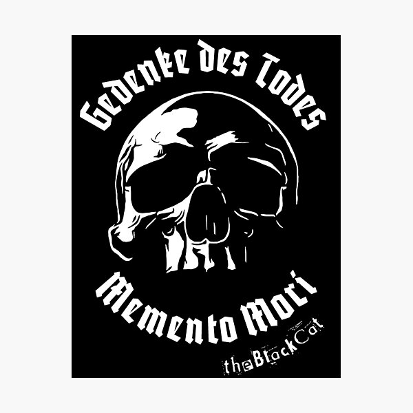 Artikel-Vorschau von Gedenke des Todes + Memento Mori, designt und verkauft von einmal-art.