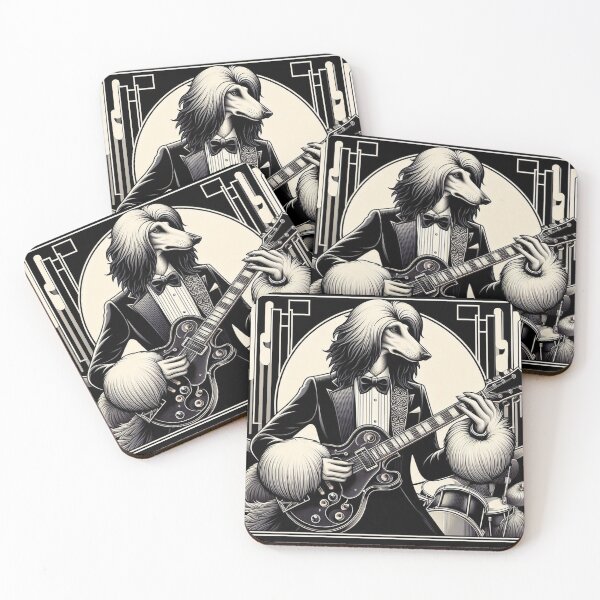 Item preview, Putting o the Ritz, Afghan hound, jazz musician designed and sold by Faerieglen.