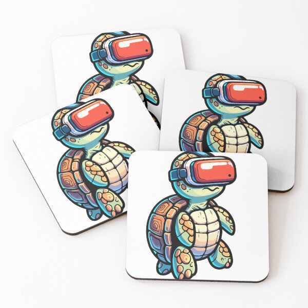 Item preview, Virtual Reality Turtle Adventure -Cartoon Turtle with VR Headset designed and sold by Akioos.