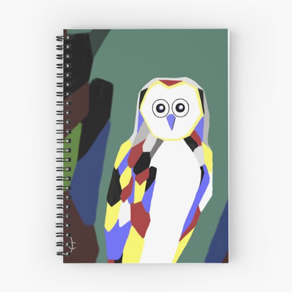 Item preview, 0wl in technicolour digital painting for charity designed and sold by JayTCee.