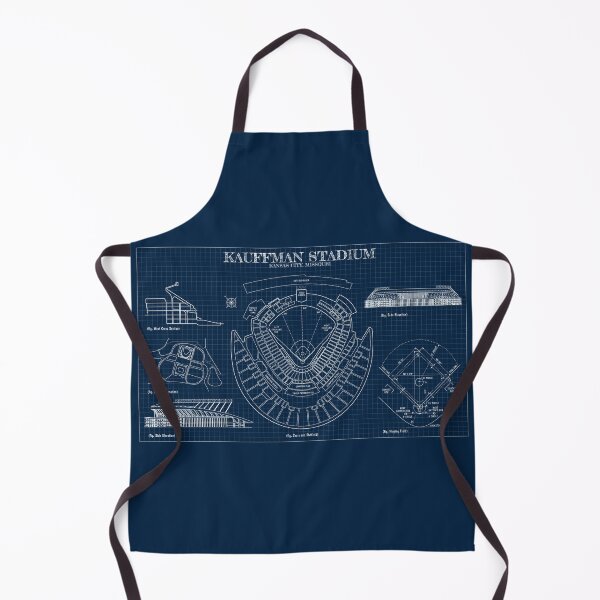 Artikelvorschau, Kauffman Stadium (Navy Blueprint) entworfen und verkauft von BGALAXY.