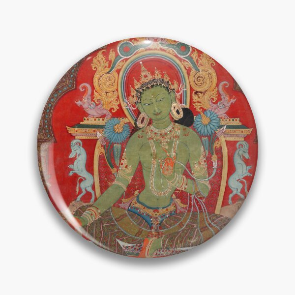 Item preview, Buddhist Green Tara Thangka designed and sold by Onodera.