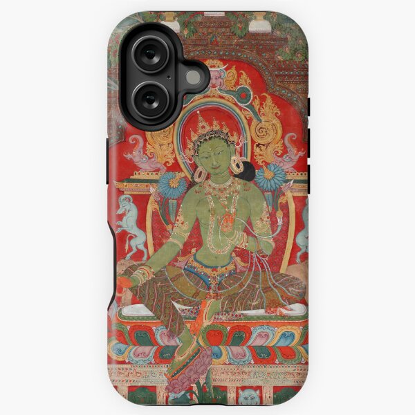Item preview, Buddhist Green Tara Thangka designed and sold by Onodera.
