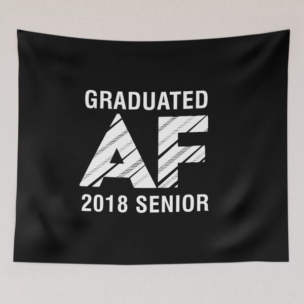 Item preview, Graduated AF 2018 Funny Senior Graduation designed and sold by CreativeStrike.