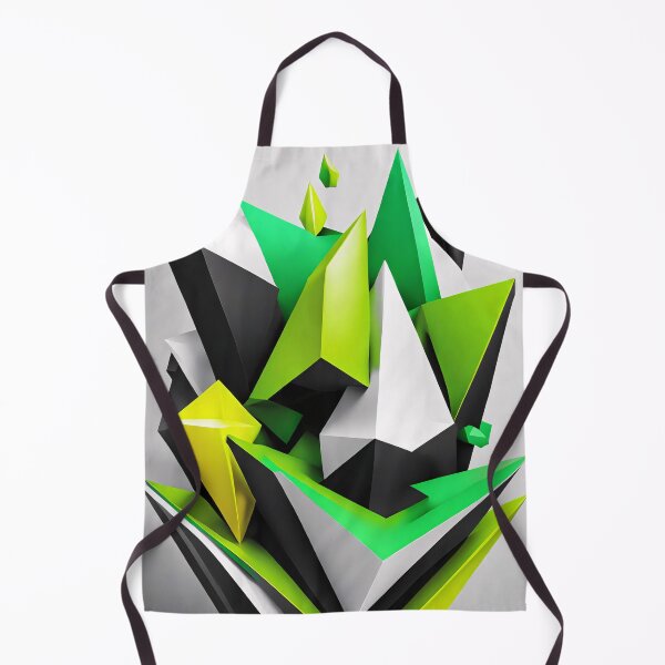 Item preview, Abstract Shape Art Green White Grey V2 designed and sold by Salimgor Hangaround Music.