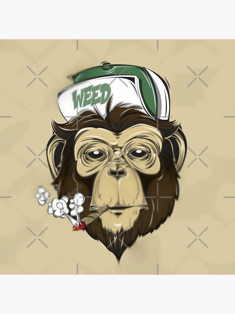 Beware smoke weed enshrouded monkey head roar illustrations