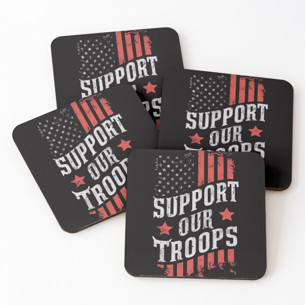 Item preview, Support Our Troops - Patriotic Veterans Day Shirt with American Flag Design designed and sold by HOMEDESIGNPRINT.
