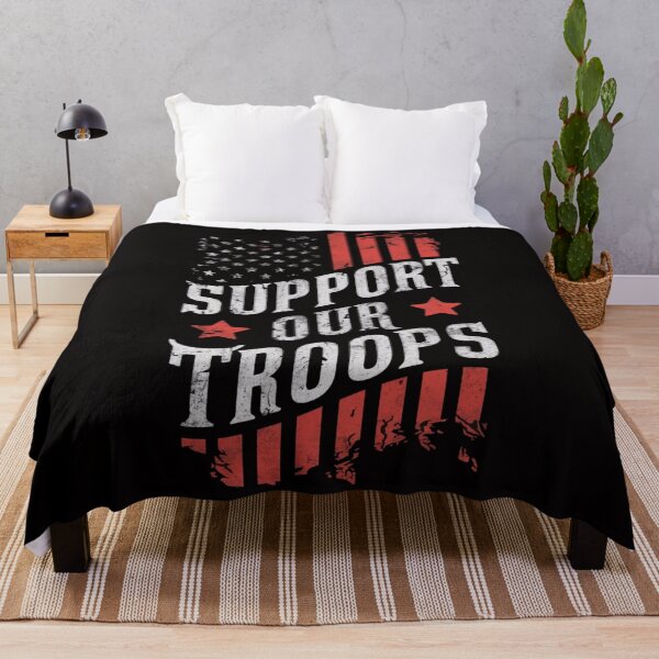 Item preview, Support Our Troops - Patriotic Veterans Day Shirt with American Flag Design designed and sold by HOMEDESIGNPRINT.