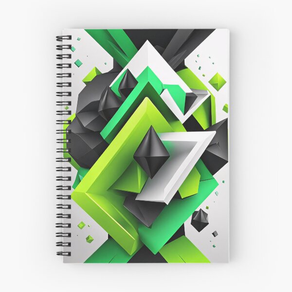Item preview, Abstract Shape Art Green White Grey V3 designed and sold by Salimgor Hangaround Music.