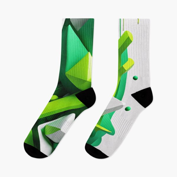 Item preview, Abstract Shape, Art Green Turquoise White designed and sold by Salimgor Hangaround Music.