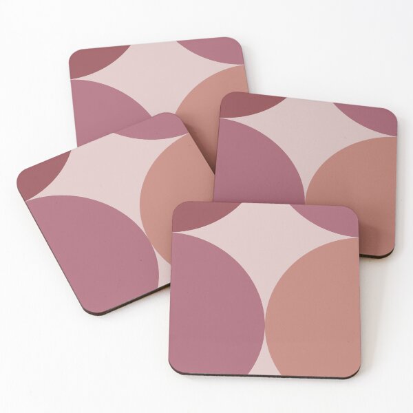Item preview, Bauhaus big pink red circles designed and sold by KMA Home Design.