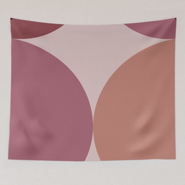Item preview, Bauhaus big pink red circles designed and sold by KMA Home Design.