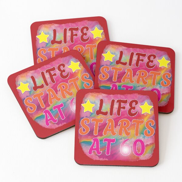 Item preview, Happy 60th Birthday - Life starts at 60  designed and sold by EunsooLee.