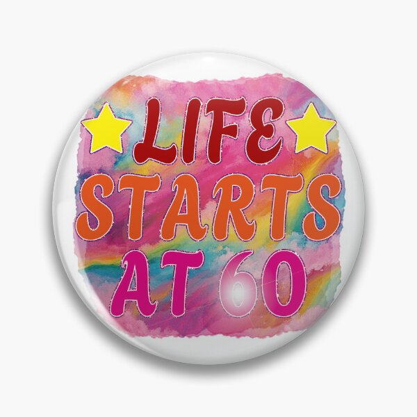 Item preview, Happy 60th Birthday - Life starts at 60  designed and sold by EunsooLee.