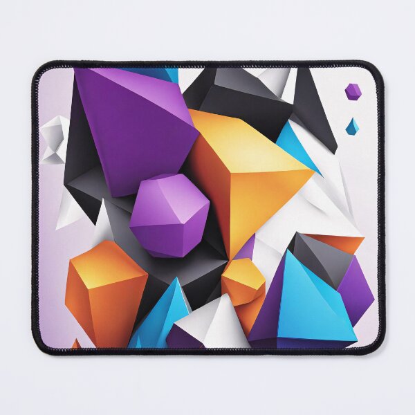 Item preview, Abstract Shape Art Purple Orange Blue designed and sold by Salimgor Hangaround Music.