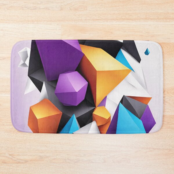 Item preview, Abstract Shape Art Purple Orange Blue designed and sold by Salimgor Hangaround Music.