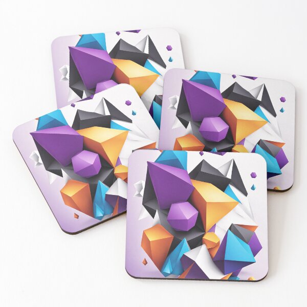 Item preview, Abstract Shape Art Purple Orange Blue designed and sold by Salimgor Hangaround Music.
