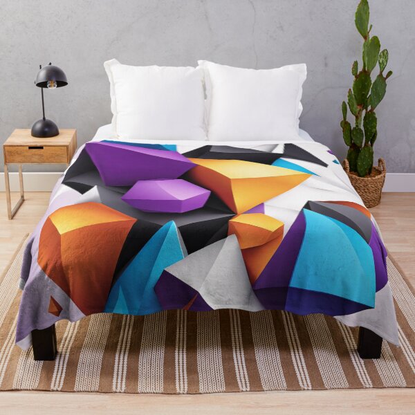 Item preview, Abstract Shape Art Purple Orange Blue designed and sold by Salimgor Hangaround Music.