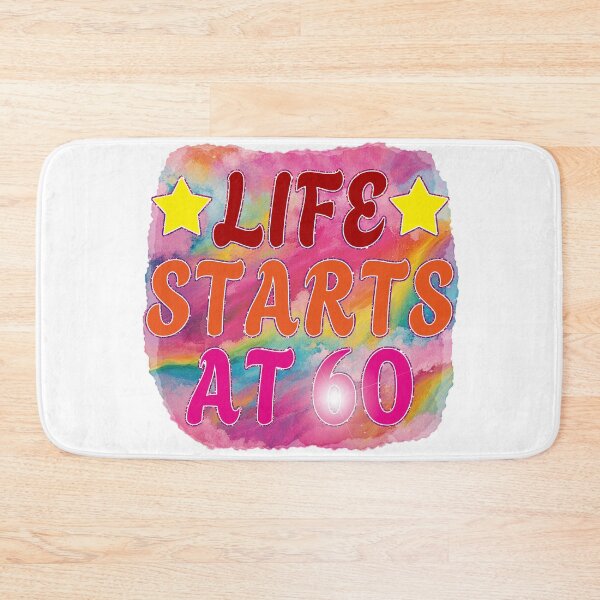 Item preview, Happy 60th Birthday - Life starts at 60  designed and sold by EunsooLee.