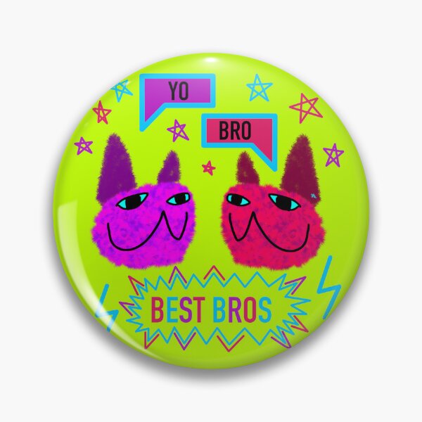 Item preview, Yo Bro Best Bros Fuzzy Cats designed and sold by chowlet.