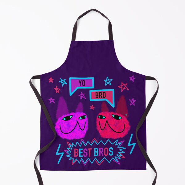 Item preview, Yo Bro Best Bros Fuzzy Cats designed and sold by chowlet.