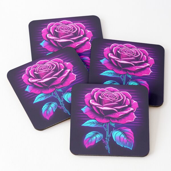 Item preview, 80's SYNTHWAVE ROSE designed and sold by RETROSTORE4YOU.