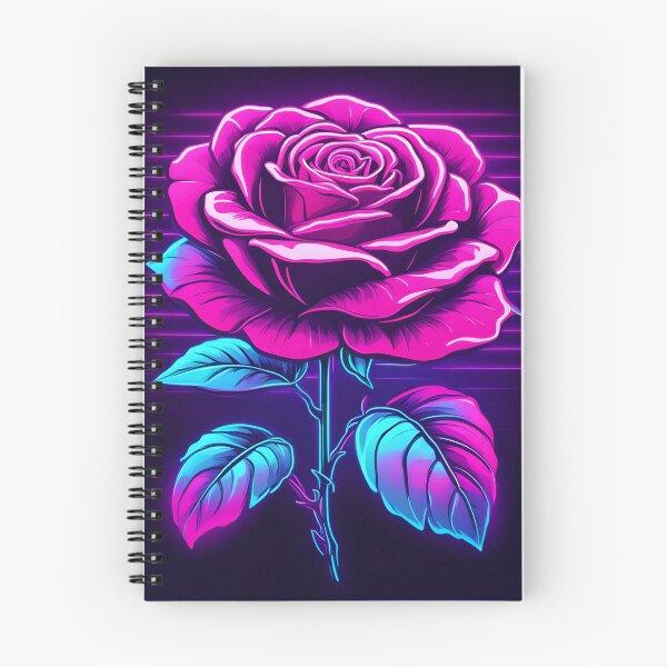 Artikelvorschau, 80er SYNTHWAVE ROSE entworfen und verkauft von RETROSTORE4YOU.