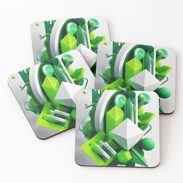 Item preview, Abstract Shape, Art Green White designed and sold by Salimgor Hangaround Music.