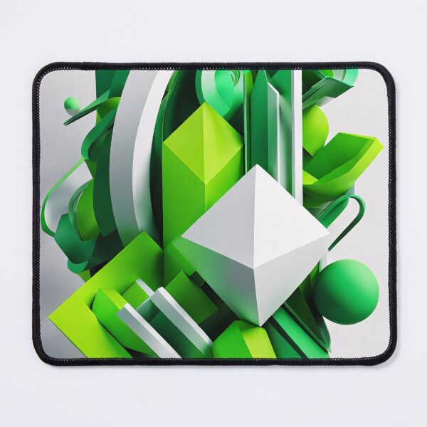 Item preview, Abstract Shape, Art Green White designed and sold by Salimgor Hangaround Music.