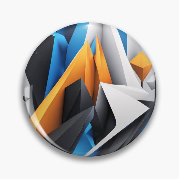 Item preview, Abstract Shape, Art Black Blue Orange White designed and sold by Salimgor Hangaround Music.