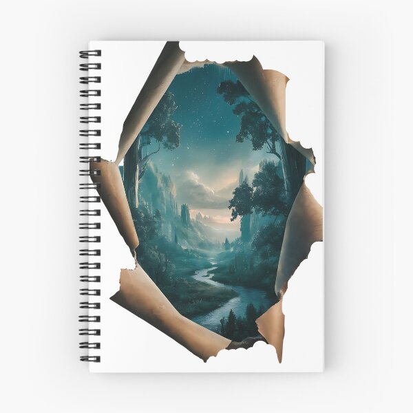 Item preview,  forest scene that peeks through rip  ped designed and sold by hamza243.