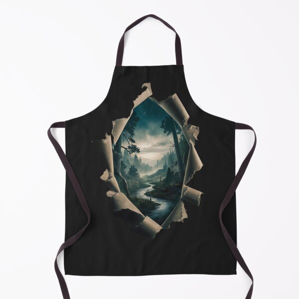 Item preview, forest scene that peeks through rip  ped designed and sold by hamza243.