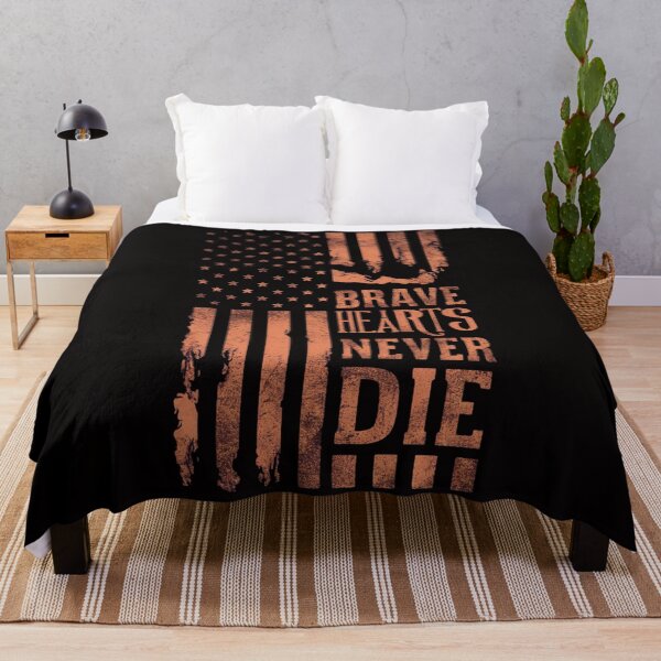 Item preview, Veterans Day Gratitude Tee - Brave Hearts Never Die, Patriotic American Flag Design designed and sold by HOMEDESIGNPRINT.