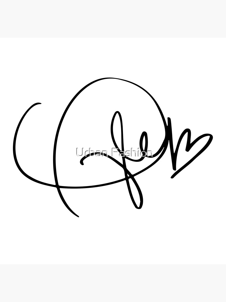 Taylor swift retailer midnights signature with a heart