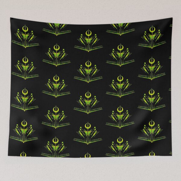 Item preview, Lights Over Mountain Earth Cyberpunk Symbol designed and sold by ByteMode.