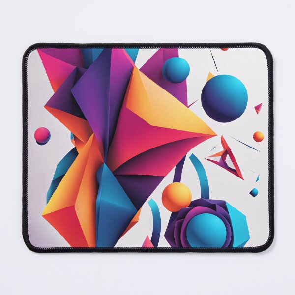 Item preview, Abstract Shape Art Blue Purple Orange Pink V2 designed and sold by Salimgor Hangaround Music.