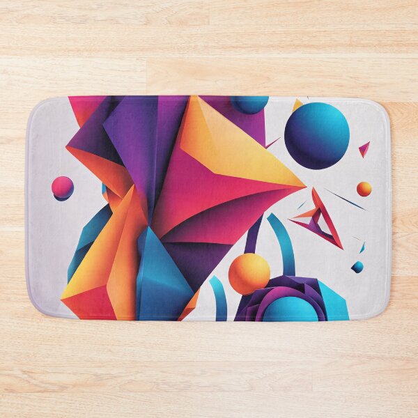 Item preview, Abstract Shape Art Blue Purple Orange Pink V2 designed and sold by Salimgor Hangaround Music.