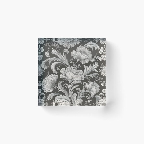 Item preview, White Flowers Pattern designed and sold by Haji  Kamora.