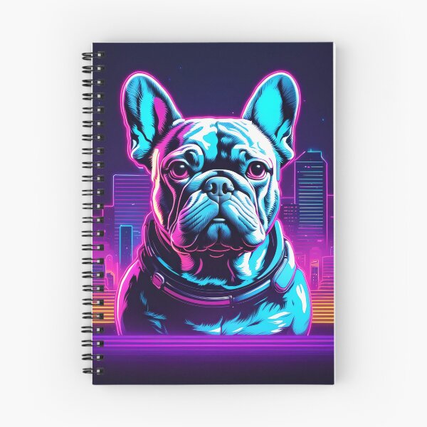Artikelvorschau, 80er SYNTHWAVE FRANZÖSISCHE BULLDOGGE entworfen und verkauft von RETROSTORE4YOU.