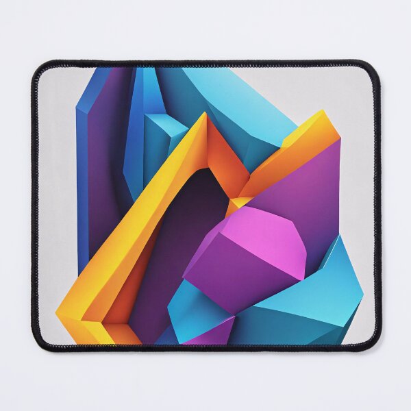 Item preview, Abstract Shape Art Blue Purple Orange Pink V3 designed and sold by Salimgor Hangaround Music.